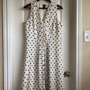 Black and White Polka Dot Ann Taylor Dress